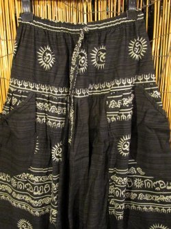 画像2: ラムナミプリント＊コッン素材＊モモンガ風＊ふんわり＊サルエルパンツ