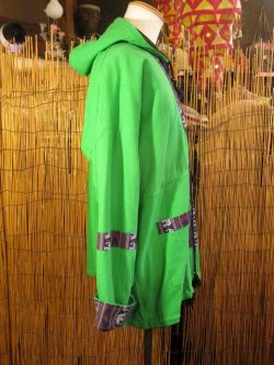 画像2: リバーシブル＊コットン素材＊象さんライン＊フード付き＊アウター