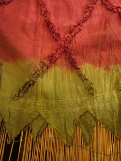 画像4: 手染め＊コットン素材＊グラデーションカラー＊切りっぱなし＊巻きスカート