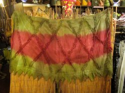 画像2: 手染め＊コットン素材＊グラデーションカラー＊切りっぱなし＊巻きスカート