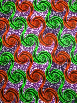 画像1: アフリカンプリント生地 パーニュ