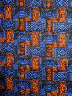 画像1: アフリカンプリント生地 パーニュ