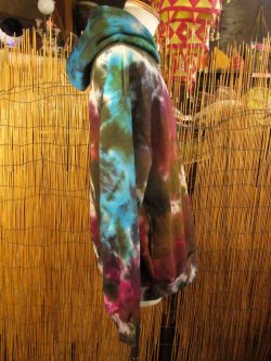 画像2: タイダイ染め＊裏起毛＊スウェット生地＊パーカー