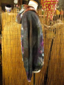 画像2: タイダイ染め＊裏起毛＊スウェット生地＊パーカー