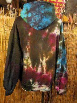 画像3: タイダイ染め＊裏起毛＊スウェット生地＊パーカー