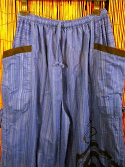 画像2: 渦巻きプリント＊コットン素材＊カーゴタイプ＊ふんわり＊アラジンパンツ