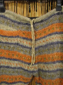 画像3: 手編み＊ヘンプウール素材＊ロングパンツ