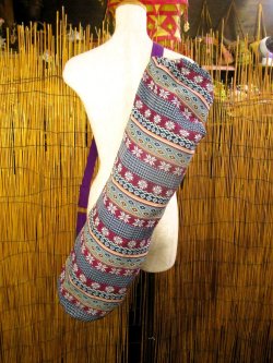 画像1: 織り生地＊コットン素材＊ヨガマットケース