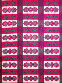 画像1: アフリカンプリント生地 パーニュ