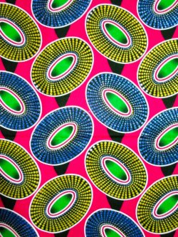 画像1: アフリカンプリント生地 パーニュ