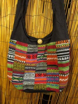 画像2: ゲリ生地＊パッチワーク＊コットン素材＊ショルダーバッグ