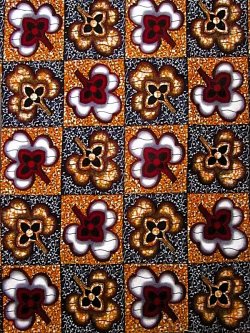 画像1: アフリカンプリント生地 パーニュ