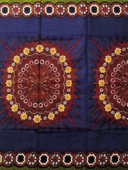 画像1: アフリカンプリント生地 パーニュ