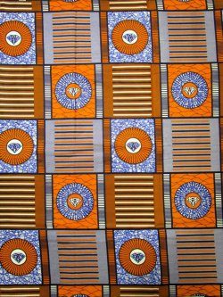 画像1: アフリカンプリント生地 パーニュ