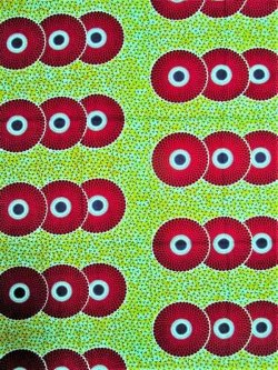 画像1: アフリカンプリント生地 パーニュ