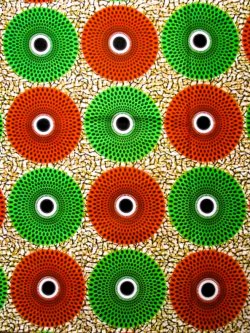 画像1: アフリカンプリント生地 パーニュ