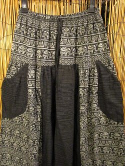 画像2: アジアンプリント＊コッン素材＊モモンガ風＊ふんわり＊サルエルパンツ