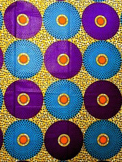 画像1: アフリカンプリント生地 パーニュ