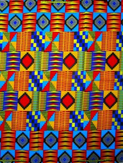 画像1: アフリカンプリント生地 パーニュ