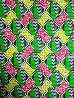 画像1: アフリカンプリント生地 パーニュ