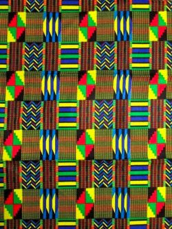 画像1: アフリカンプリント生地 パーニュ