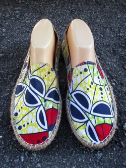 画像2: 【２６ｃｍ 】アフリカンプリント＊パーニュ＊エスパドリーユ＊シューズ