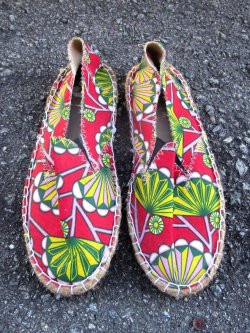 画像1: 【２３ｃｍ 】アフリカンプリント＊パーニュ＊エスパドリーユ＊シューズ