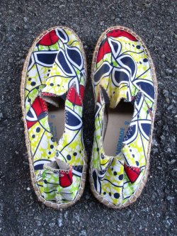画像3: 【２６ｃｍ 】アフリカンプリント＊パーニュ＊エスパドリーユ＊シューズ