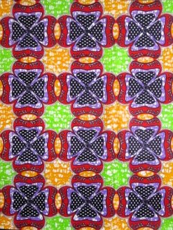 画像1: アフリカンプリント生地 パーニュ