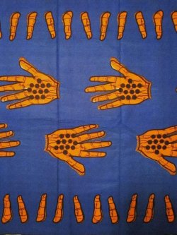 画像1: アフリカンプリント生地 パーニュ