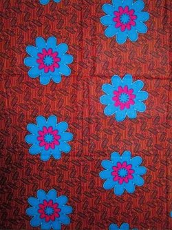 画像1: アフリカンプリント生地 パーニュ