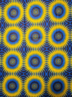 画像1: アフリカンプリント生地 パーニュ