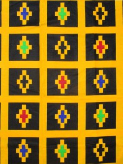 画像1: アフリカンプリント生地 パーニュ