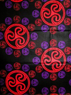 画像1: アフリカンプリント生地 パーニュ