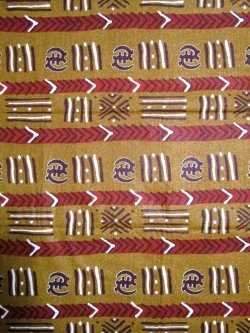 画像1: アフリカンプリント生地 パーニュ