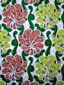 画像1: アフリカンプリント生地 パーニュ