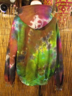 画像3: タイダイ染め＊裏起毛＊スウェット生地＊パーカー