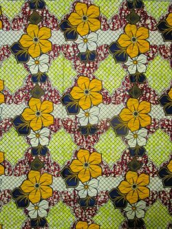 画像1: アフリカンプリント生地 パーニュ