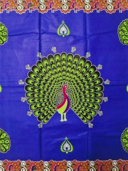 画像1: アフリカンプリント生地 パーニュ