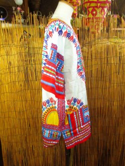 画像2: アフリカンプリント＊ダシキ＊ＤＡＳＨＩＫＩ＊ＸＬ
