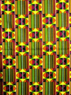 画像1: アフリカンプリント生地 パーニュ