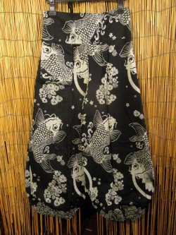 画像1: 和風プリント＊コットン素材＊ポケット付き＊ふんわりシルエット＊アラジンパンツ 