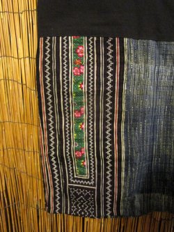 画像3: 古布＊モン族＊刺繍＊ショート丈＊タイパンツ