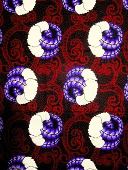 画像1: アフリカンプリント生地 パーニュ