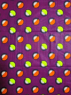 画像1: アフリカンプリント生地 パーニュ