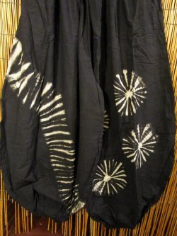 画像2: モノトーンタイダイ染め＊コットン素材＊ゆったりシルエット＊ビッグアラジンパンツ＊バルーンパンツ