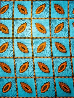 画像1: アフリカンプリント生地 パーニュ