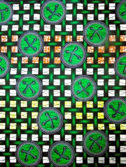 画像1: アフリカンプリント生地 パーニュ