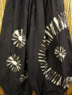 画像2: モノトーンタイダイ染め＊コットン素材＊ゆったりシルエット＊ビッグアラジンパンツ＊バルーンパンツ