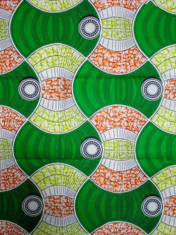 画像1: アフリカンプリント生地 パーニュ